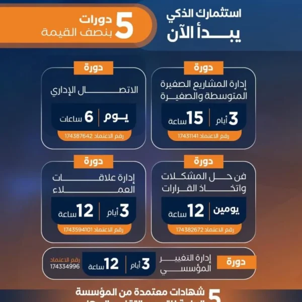 بكج 5 دورات تدريبية